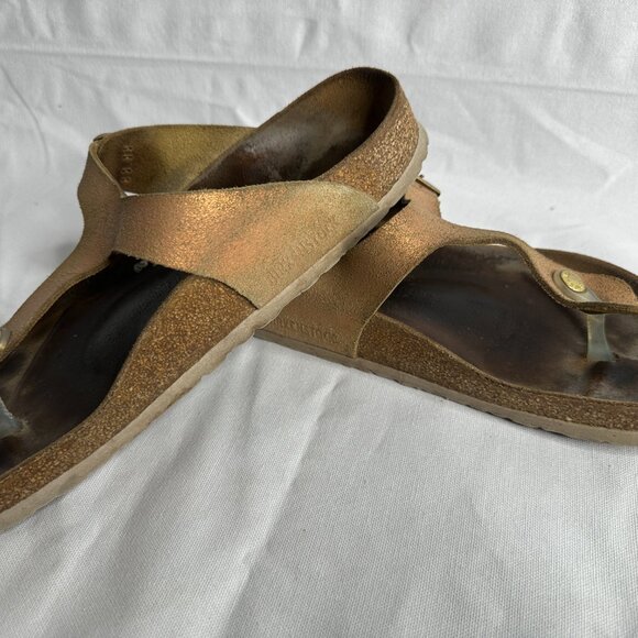 Birkenstock Gizah Leather Cork Sandals  - Size 41 - Picture 4 of 10